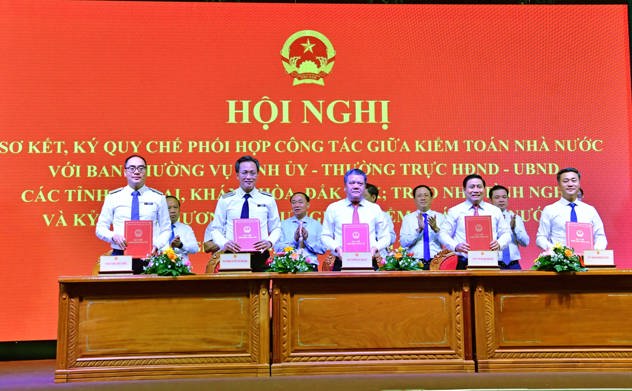 Kiểm toán nhà nước ký Quy chế phối hợp với ba tỉnh Gia Lai, Khánh Hòa và Đắk Lắk